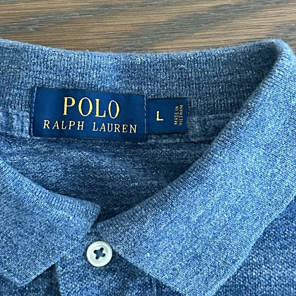 Polo by Ralph Lauren Heather Blue Polo Shirt‎ Size L